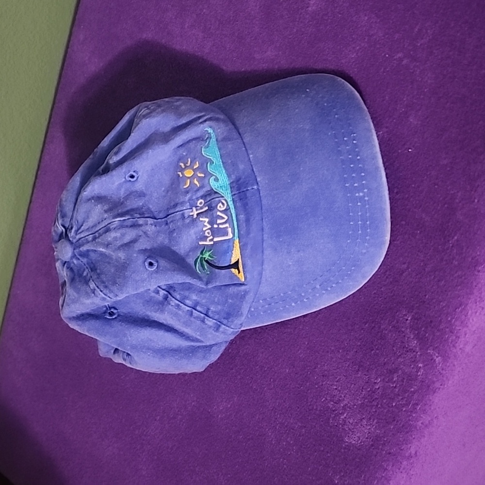 VEUC Weathered cotton "How To Live Life" hat